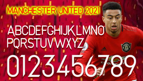 Font Jersey Manchaster United 2021